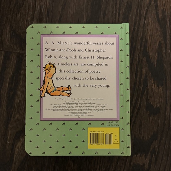 A. A. Milne "My First Winnie-the-Pooh" Children's Board Book - Green Cover - Picture 2 of 2